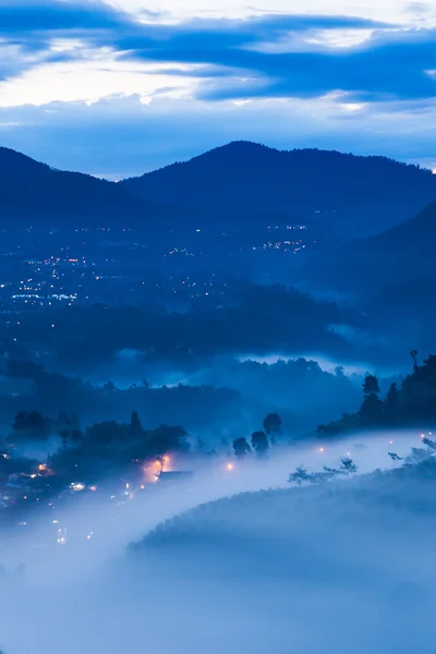 Nature landscape, fog and mist