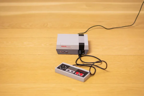 Die Nintendo Entertainment System Classic Edition Ein Nachbau Des Ursprünglichen — Stockfoto