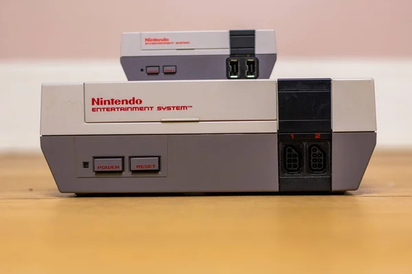 Nintendo Entertainment System Classic Edition Top Original Nintendo Entertainment System — Foto de Stock