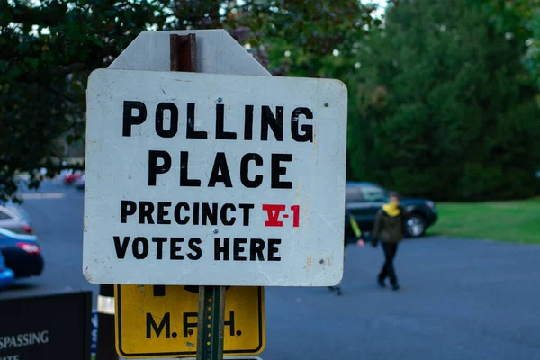 Novembro 2020 Elkins Park Pennsylvania Polling Place Entre Gratz College — Fotografia de Stock