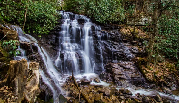 Soco Falls Panorama in North Carolina — Stock Photo, Image