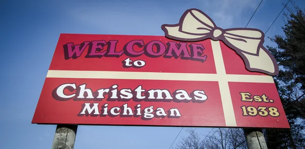 Bienvenido a Navidad Michigan —  Fotos de Stock