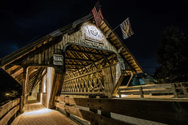 Pont couvert en bois Frankenmuth — Photo