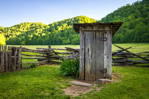Old Wooden Outhouse Great Smoky Mountains National Park North Carolina — Stock Photo, Image