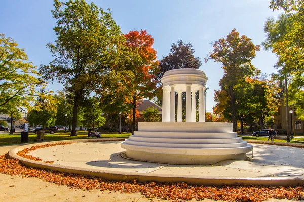 Marshall Michigan Usa Ottobre 2020 Brooks Fountain Nel Centro Marshall — Foto Stock