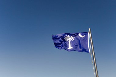 Güney Carolina Eyalet Bayrağı kopya alanı ile yatay yönelimde. 