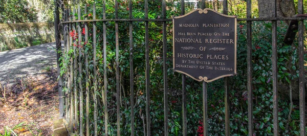 Charleston South Carolina Usa February 2021 Entrance Plaque National Historical Stock Photo