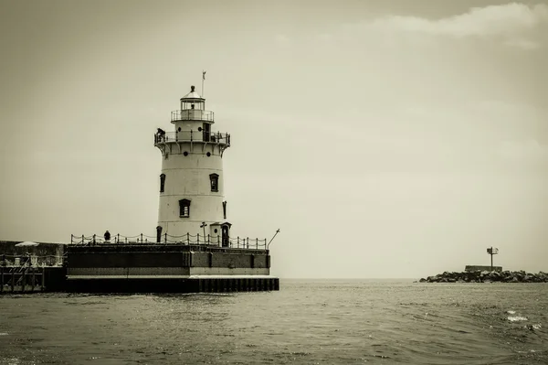 Harbor Beach fyr — Stockfoto