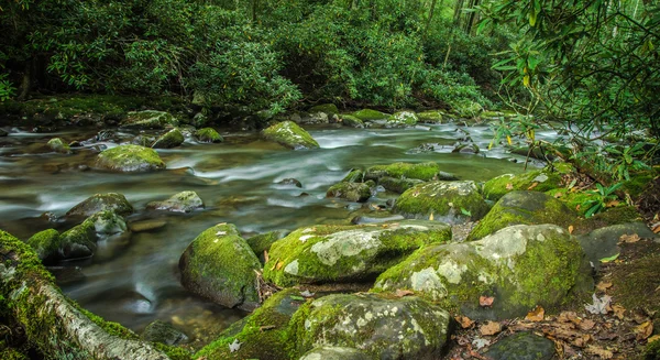 Rauchiger Gebirgsfluss — Stockfoto