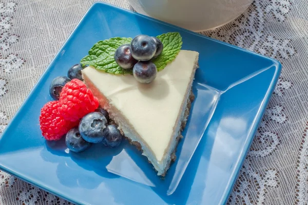 Pastel de queso de estilo neoyorquino —  Fotos de Stock