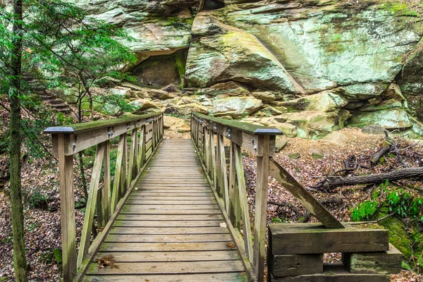 Hiking Trail In Hocking Hills — Stock Photo, Image