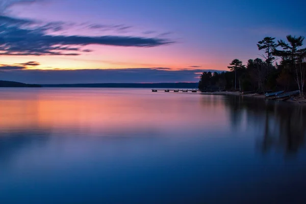 Hořejší jezero Sunrise — Stock fotografie