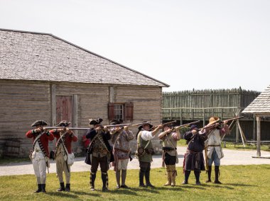 Fort Michilimackinaw tüfek Demonostration