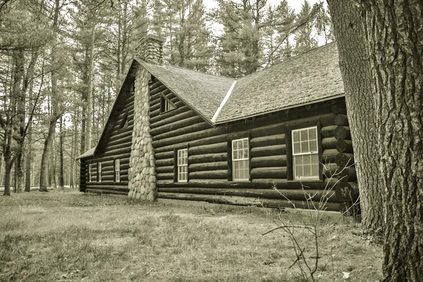 歴史的な丸太小屋 — ストック写真