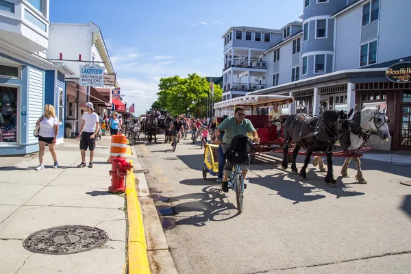 Po południu Mackinaw Island — Zdjęcie stockowe