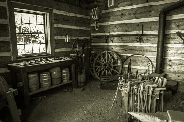 Restored Blacksmith Workshop — Stock Photo, Image