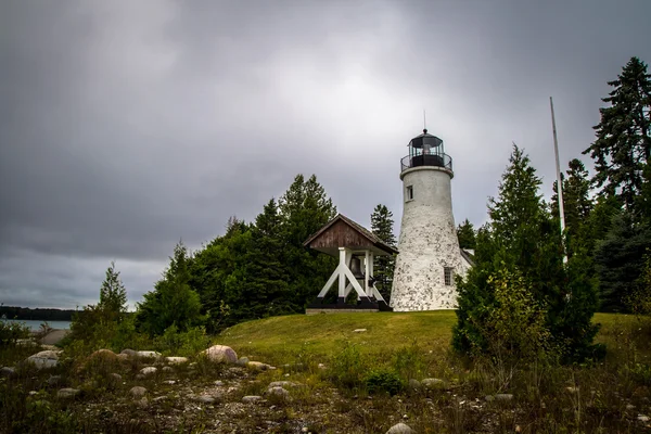 Eski Presque Isle deniz feneri — Stok fotoğraf