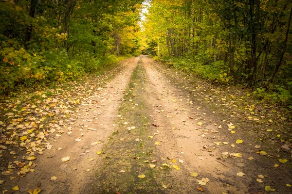 未舗装の道路ダウン — ストック写真