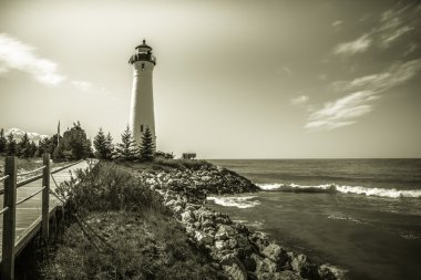 Vintage Lake Superior deniz feneri