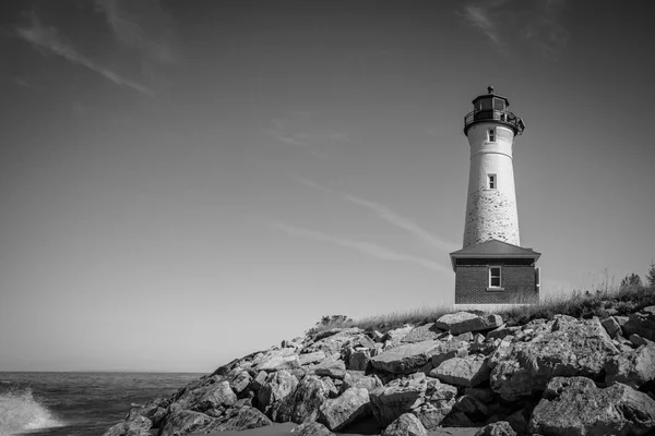 Skarpa point lighthouse — Stockfoto