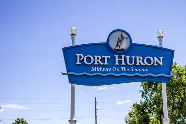 Welcome To Port Huron Michigan — Stock Photo, Image