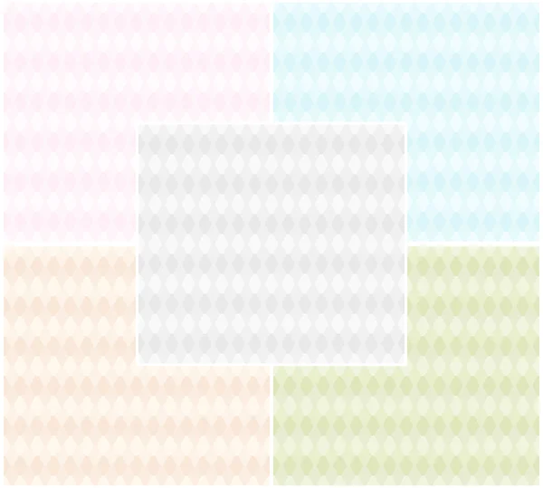 Set of seamless textures in pastel tones. Vector eps 10. — Stock Vector