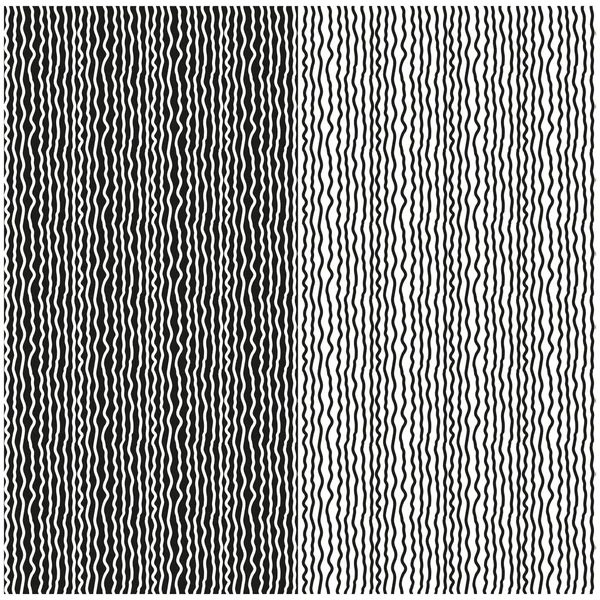 Set of abstract seamless black and white patterns of wavy lines. Vector eps 10. — Stock Vector