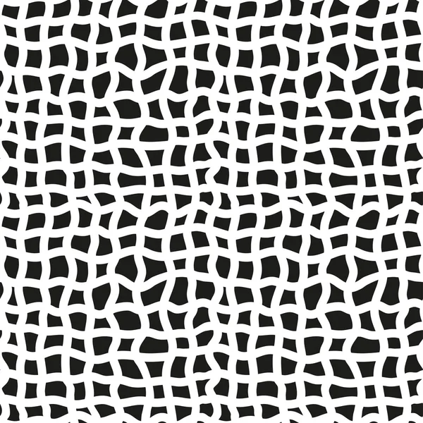 Abstract seamless black and white pattern of white curved lines on a black background. Vector eps 10. — Stock Vector