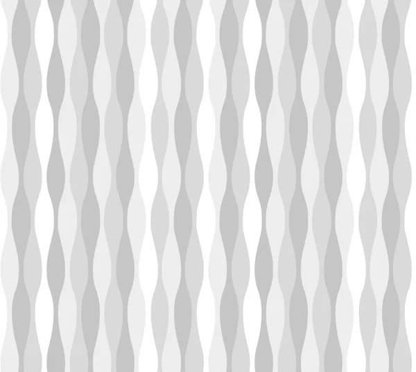 Abstracte naadloze textuur van soepele golvende strepen in grijswaarden. Vector eps 10 — Stockvector