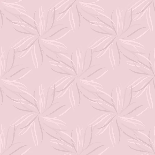 Nahtlose Textur mit abstrakten Blüten in gedecktem Rosa. Vektor Folge 10. — Stockvektor