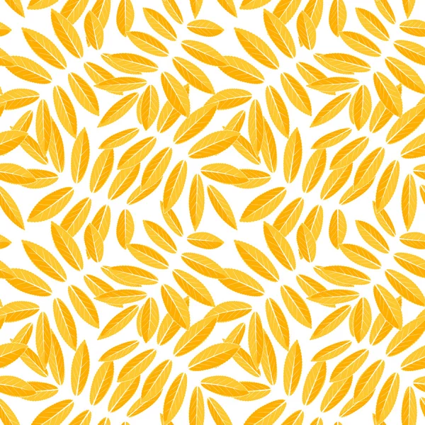 Modèle sans couture de feuilles de rowan d'automne sur un fond blanc. Vecteur eps 10 . — Image vectorielle
