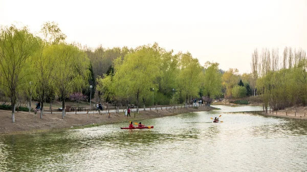 奥林匹克森林公园春天的景色 — 图库照片