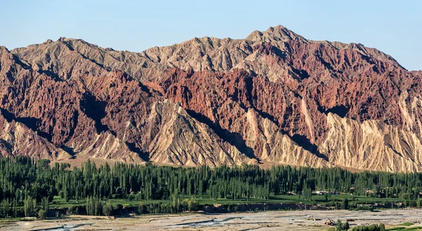 Çin Zhangye Danxia Geopark sahne
