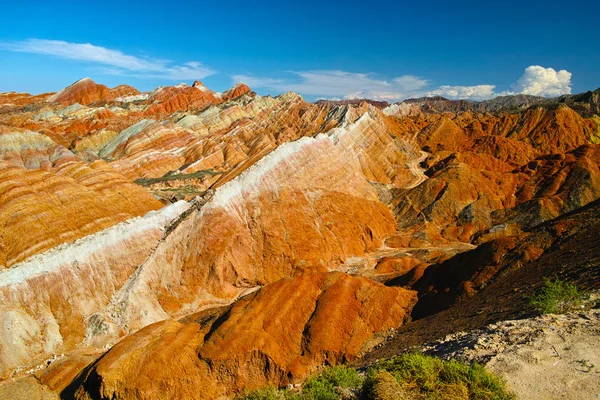 Çin Zhangye Danxia Geopark sahne