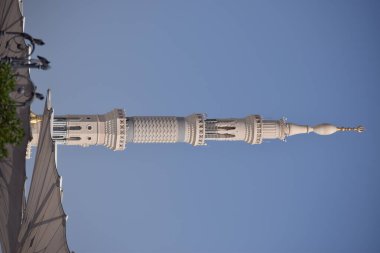 Basit bir fotoğraf, Nabawi camiinin minarelerinden biri, medinah al munawwarah