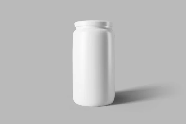 Flasche Glas Auf Weißem Hintergrund — Stockfoto