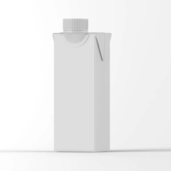 Kartonnen Doos Met Witte Melk — Stockfoto