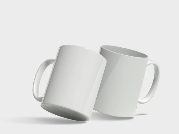 Caneca Isolada Sobre Fundo Branco — Fotografia de Stock