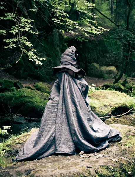 Witch in a forest — Stock Photo, Image