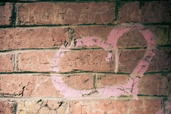 Heart on brick wall