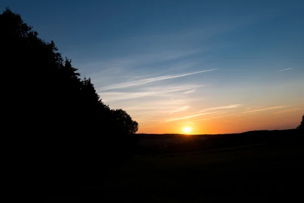 Coucher de soleil dans la nature — Photo