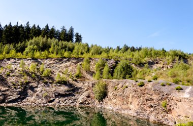Quarry with lake