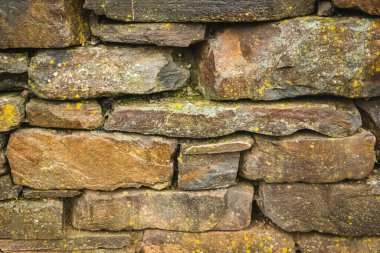 Yıpranmış taşların eşsiz dokusu zaman ve doğa tarafından renklendirilmiş toprak tonlarıyla yumuşak yosunların uyumlu bir karışımını yaratıyor..