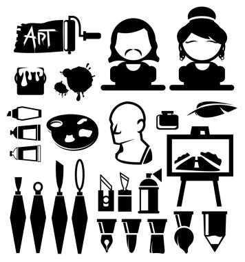 Sanatçı vektör simgeler