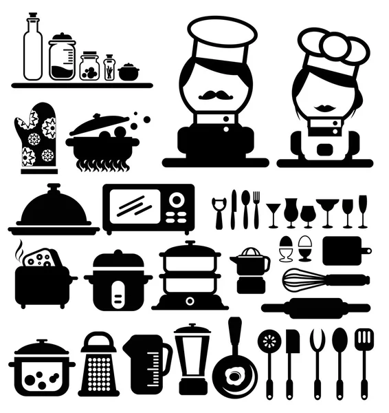 Simgeler vektör yemek