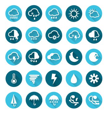 Hava Icons set vektör