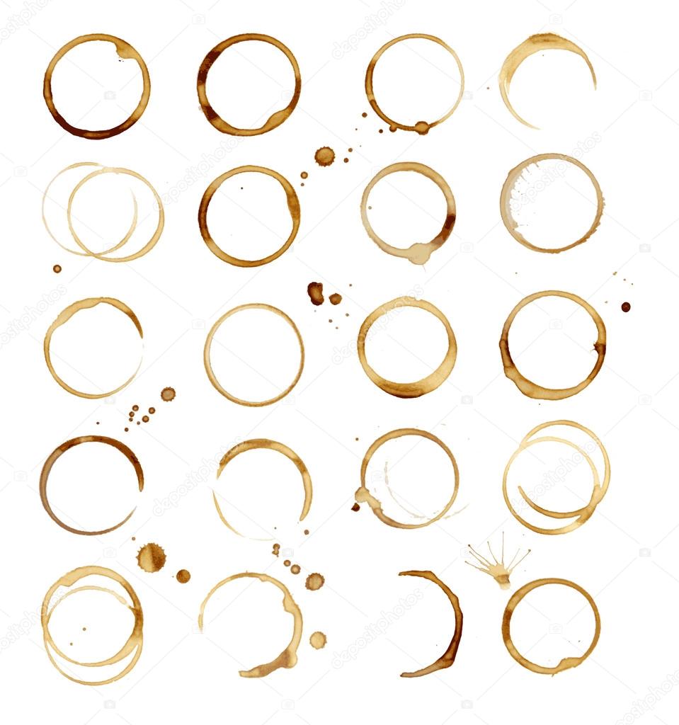 20 Coffee Stain vector