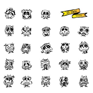 Baykuş vektörü, karalama