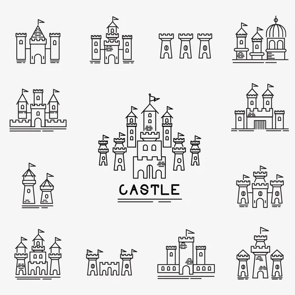 城堡矢量图标 — 图库矢量图片