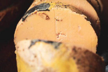 Kutlama konsepti için kaz ciğeri veya kaz ciğeri kapatın.